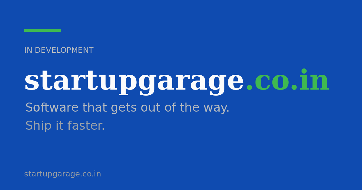 Link preview image for startupgarage.co.in